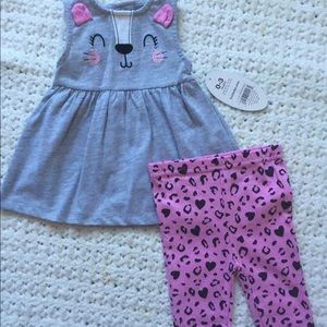 NWT Two piece 0-3 month set
